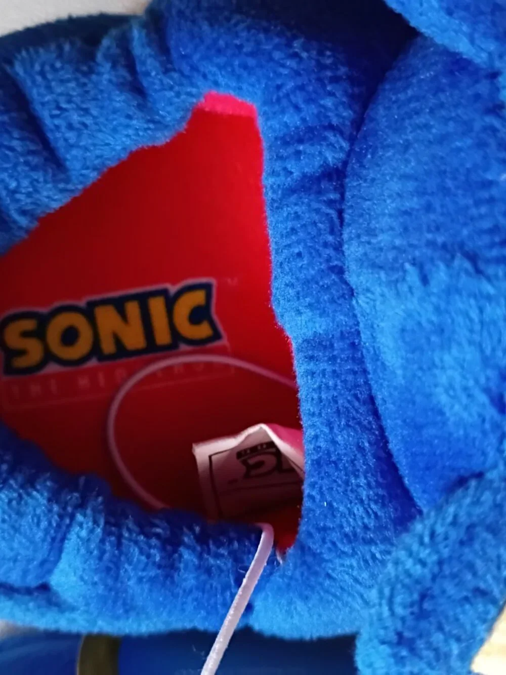 NWT SONIC the HEDGEHOG Slippers Blue Kids Plush Baby Sz 5/6